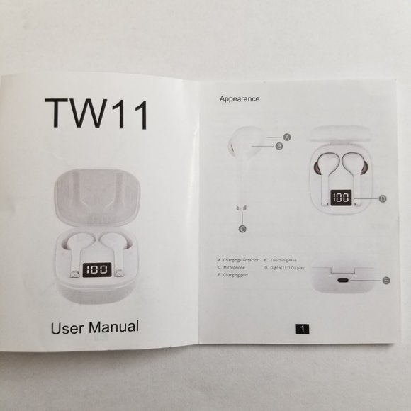 1141B Wireless Bluetooth 5.0 Earbuds Headset Mini in-Ear Noise Canceling Sport H - Picture 8 of 13